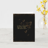 Semicolon Butterfly - Embrace Change Kaart (Gele Bloem)