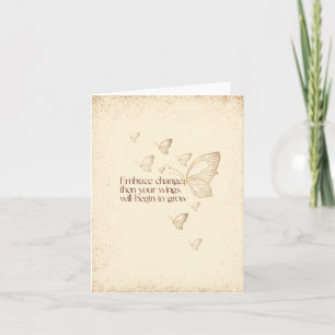 Semicolon Butterfly - Embrace Change Kaart
