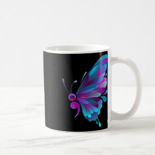 Semicolon Butterfly Semi-colon Tattoo Mental Healt Koffiemok