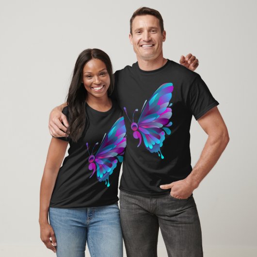 Semicolon Butterfly Semi-colon Tattoo Mental Healt T-shirt (Unisex)