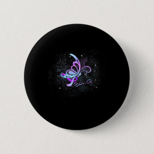Semicolon Butterfly - Zelfmoordpreventie Bewustzij Ronde Button 5,7 Cm