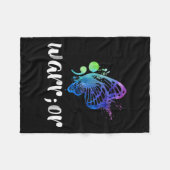 Semicolon Butterfly: zelfmoordpreventie Fleece Deken (Voorkant (Horizontaal))