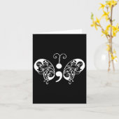 Semicolon Butterfly: zelfmoordpreventie Kaart (Gele Bloem)