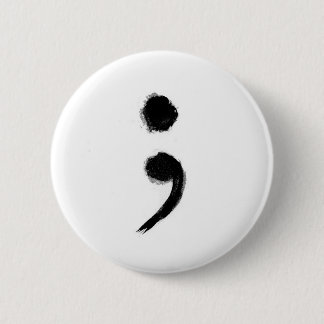 SemiColon-Button Ronde Button 5,7 Cm