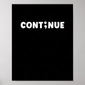 Semicolon: Dag van Zelfmoordpreventie Poster (Voorkant)