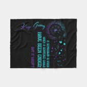 Semicolon Definition Dandelion Suicide Prevention Fleece Deken (Voorkant (Horizontaal))