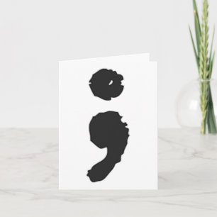 Semicolon; Depressie en zelfmoordbewustzijn Kaart