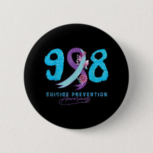 Semicolon depressie zelfmoordpreventie bewustzijn ronde button 5,7 cm