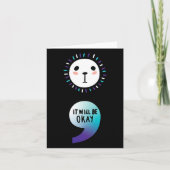 Semicolon Doorgaan met het bewustzijnsaspect van d Kaart (Voorkant)