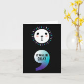 Semicolon Doorgaan met het bewustzijnsaspect van d Kaart (Gele Bloem)