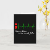 Semicolon ECG Suicide Awareness Prevention Kaart (Gele Bloem)