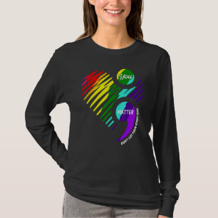 Semicolon Geestelijke Gezondheid Bewustzijn 2 T-shirt