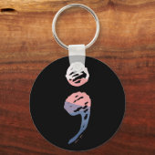 Semicolon - Geestelijke gezondheidszaken Sleutelhanger (Voorkant)