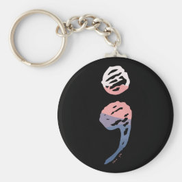 Semicolon - Geestelijke gezondheidszaken Sleutelhanger