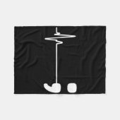 Semicolon Heartbeat Flatline Suicide Prevention Aw Fleece Deken (Voorkant (Horizontaal))