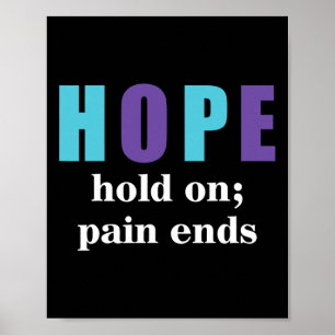 Semicolon hold on pain beëindigt zelfmoordbewustzi poster