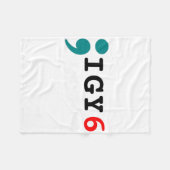 Semicolon Ik heb je CK zelfmoordbewustzijn Fleece Deken (Voorkant (Horizontaal))