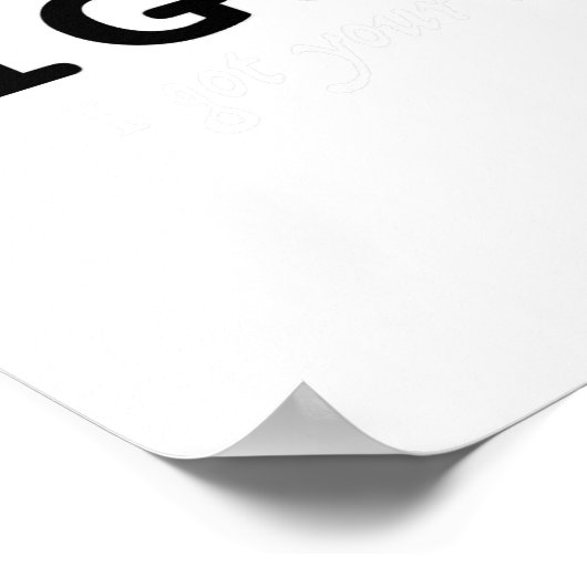 Semicolon Ik heb je CK zelfmoordbewustzijn Poster (Hoek)