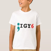 Semicolon Ik heb je CK zelfmoordbewustzijn T-shirt (Voorkant)