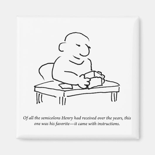 Semicolon instructies magneet (Voorkant)