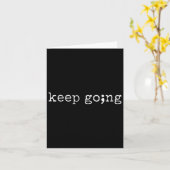 Semicolon Keep Going Geestelijke Gezondheid Zelfmo Kaart (Gele Bloem)