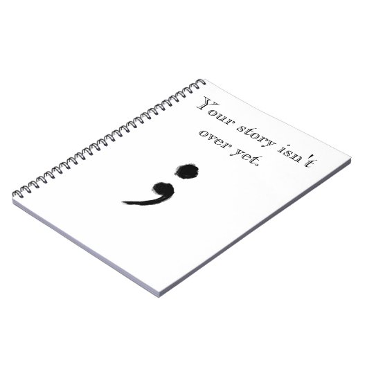 Semicolon-laptop Notitieboek (Linkerzijde)