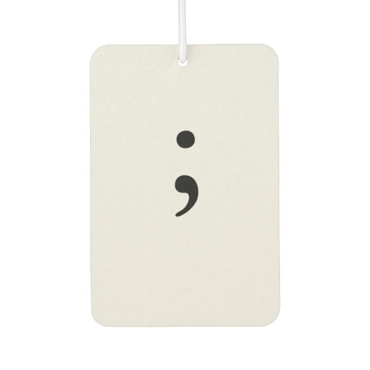 Semicolon Luchtverfrisser (Voorkant)