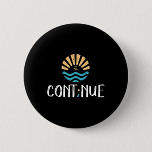 - Semicolon Mental Health Awareness Gift Ronde Button 5,7 Cm