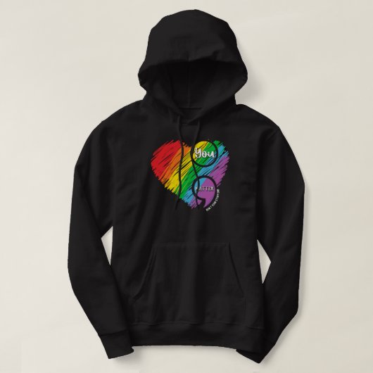 Semicolon Mental Health Awareness Hoodie (Design voorkant)