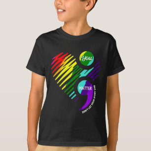 Semicolon Mental Health Awareness T-shirt