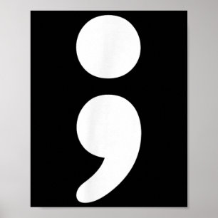Semicolon Mental Health's Awareness Month Poster