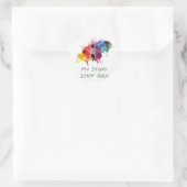 Semicolon - Mijn verhaal gaat niet over Ronde Sticker (Tas)