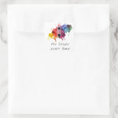 Semicolon - Mijn verhaal gaat niet over Vierkante Sticker (Tas)