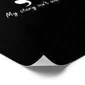 Semicolon Mijn verhaal is niet over longsleeve Poster (Hoek)