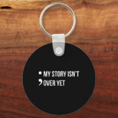 Semicolon Mijn verhaal is nog niet over zelfmoordb Sleutelhanger (Achterkant)