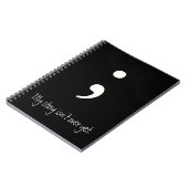 Semicolon / Mijn verhaal is nog niet voorbij; Notitieboek (Linkerzijde)