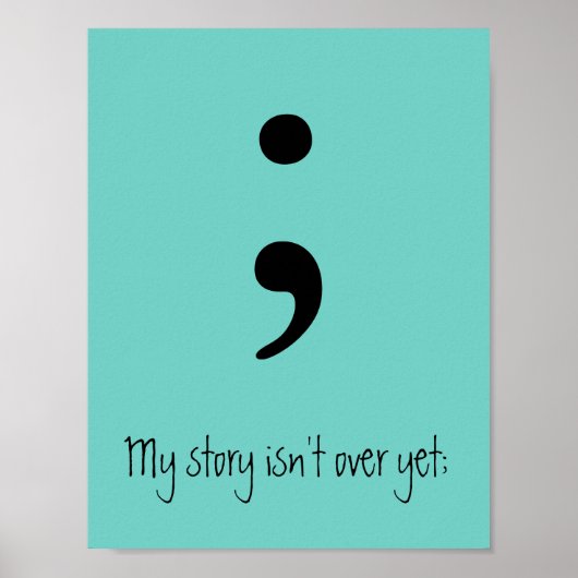 Semicolon / Mijn verhaal is nog niet voorbij; Poster (Voorkant)