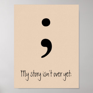 Semicolon / Mijn verhaal is nog niet voorbij; Poster