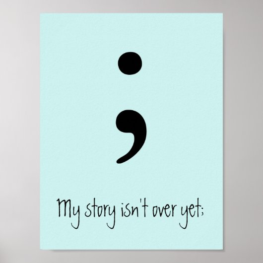 Semicolon / Mijn verhaal is nog niet voorbij; Poster (Voorkant)