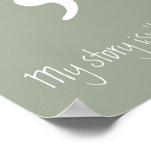 Semicolon / Mijn verhaal is nog niet voorbij; Poster (Hoek)