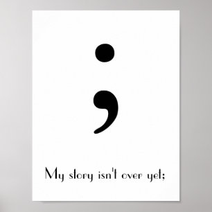 Semicolon / Mijn verhaal is nog niet voorbij; Poster