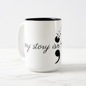 Semicolon - Mijn verhaal: Mok van tweetone koffie (Voorkant links)