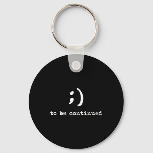 Semicolon om zelfmoordbewustzijn te blijven sleutelhanger