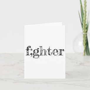 Semicolon Ondersteuning Depressie Bewustzijn Kaart