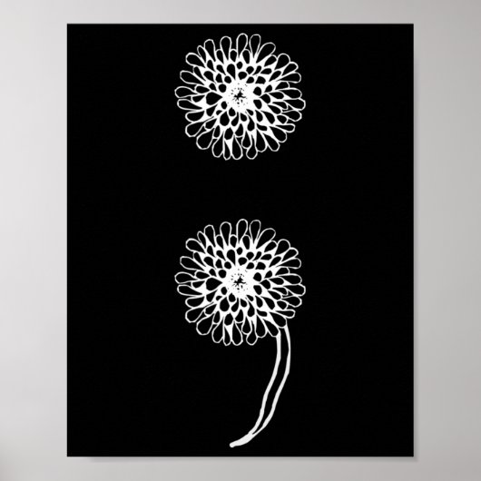 Semicolon Paardebloem Zelfmoord Preventie Bewustzi Poster (Voorkant)