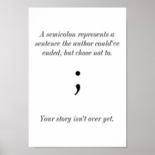 Semicolon-poster Poster