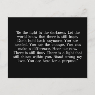 Semicolon Project "Blijf"-briefkaart Briefkaart