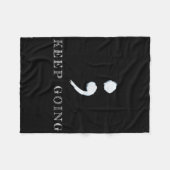 Semicolon Project Mentale Gezondheidsbewustzijn Fleece Deken (Voorkant (Horizontaal))