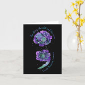 Semicolon Shirt Zelfmoordpreventie Awareness Menta Kaart (Gele Bloem)