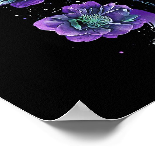 Semicolon Shirt Zelfmoordpreventie Awareness Menta Poster (Hoek)